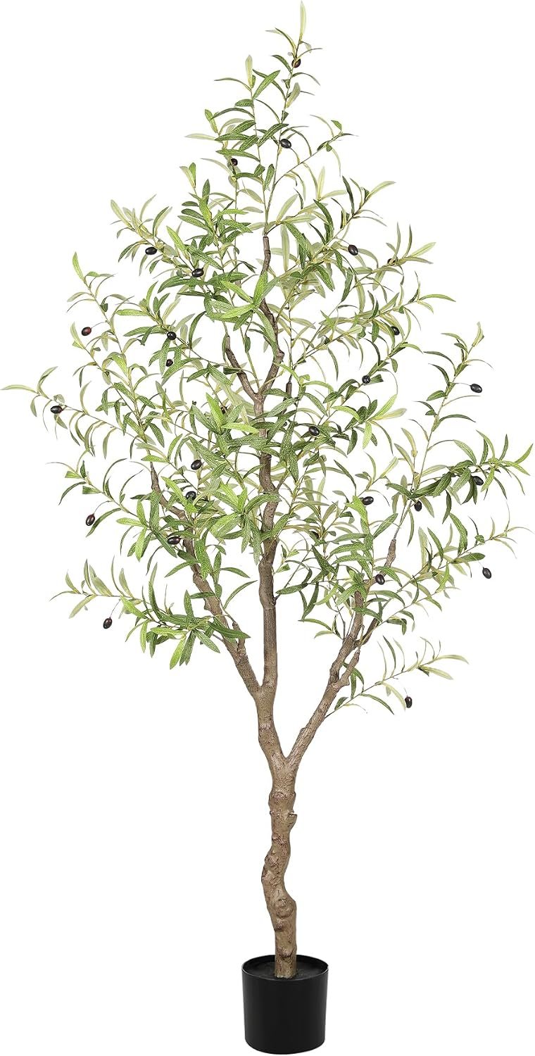 LYERSE Olive Trees Artificial Indoor with Olive Branches, Lifelike Fruits