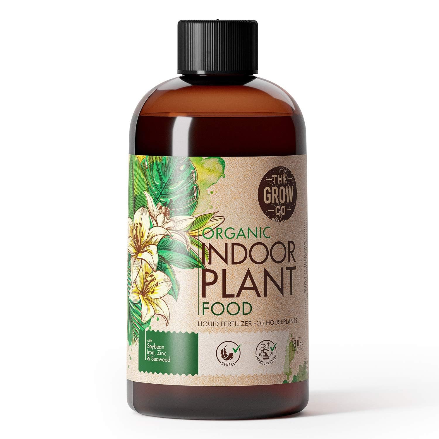 Organic Indoor Plant Food, Nutrient-Rich Formula for Houseplants, 8oz