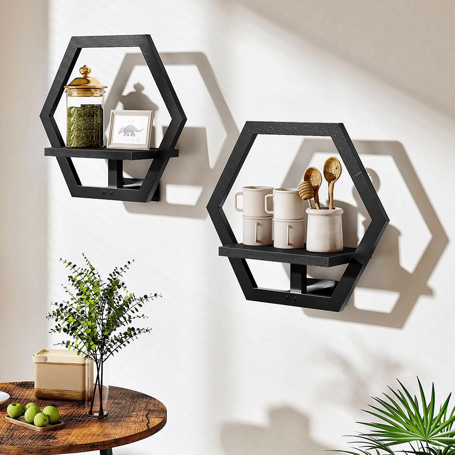 CHOEZON Floating Shelves Set of 2, Wall Planters for Indoor Plants