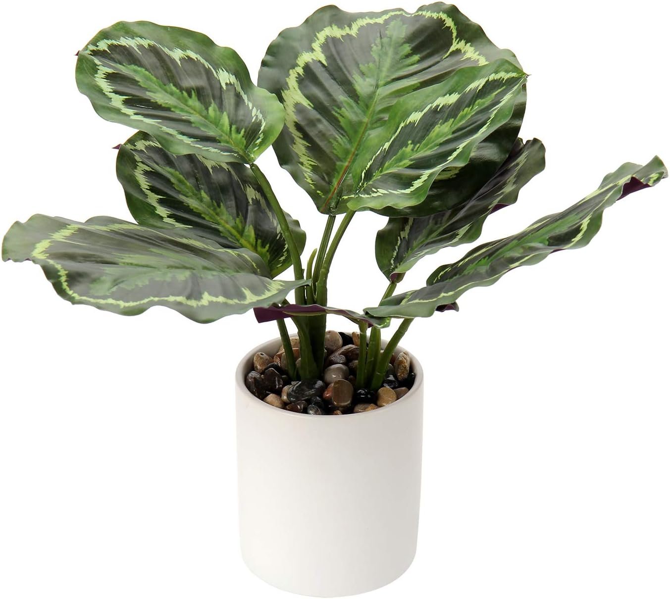 Briful Artificial Potted Plants 13″ Green Faux Plants Indoor Small Fake Plant Decor for Home Table Office House Bathroom Shelf Living Room Desk Decoration