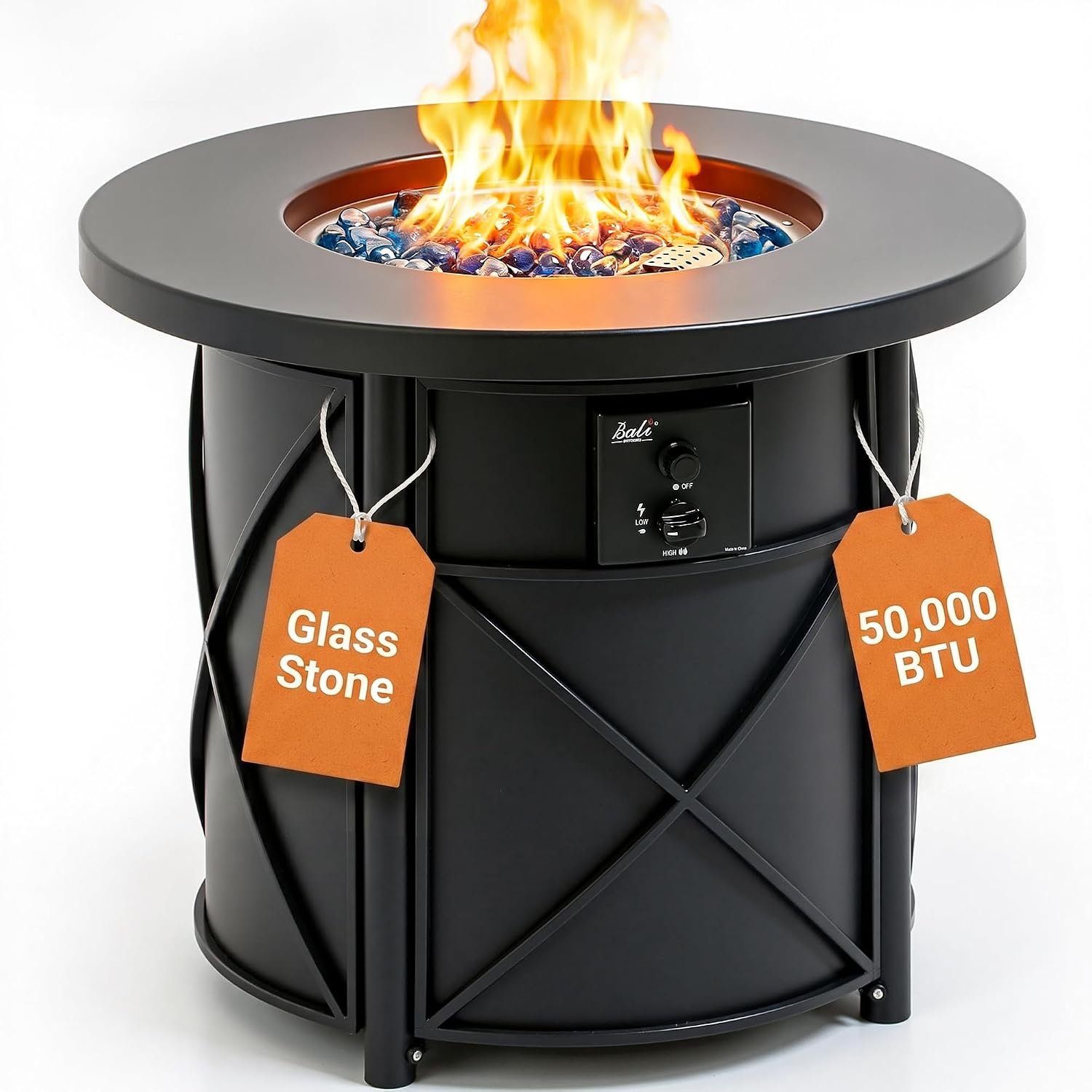 BALI OUTDOORS 50000 BTU Propane Fire Pit for Outdoor