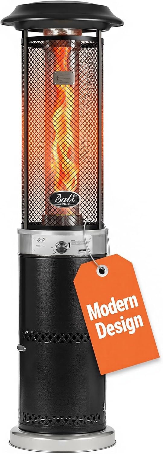 BALI OUTDOORS Propane Patio Heater Stainless Steel Standing