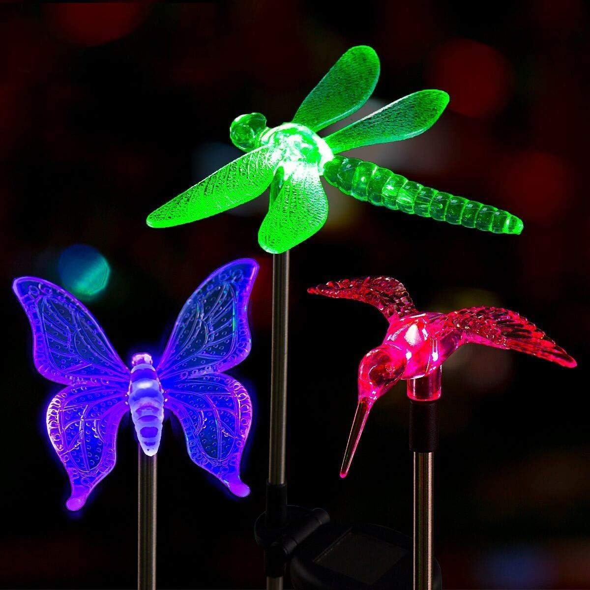 SOLPEX Solar Garden Lights Decor Butterfly Path Lights Outdoor Decorations