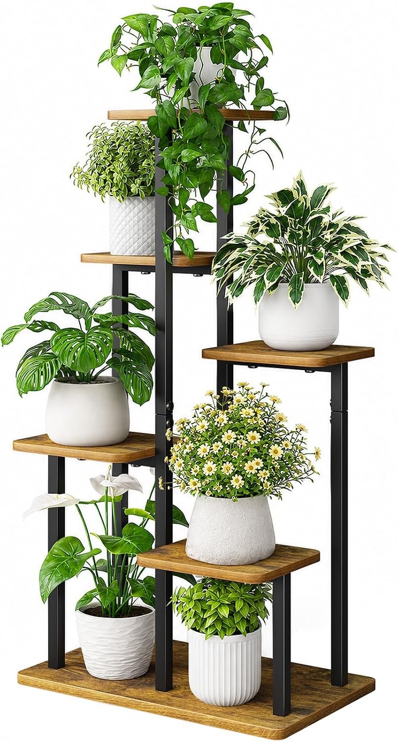 6 Tiered Plant Stand Indoor, Corner Plant Shelf for Flower, Plants Holder