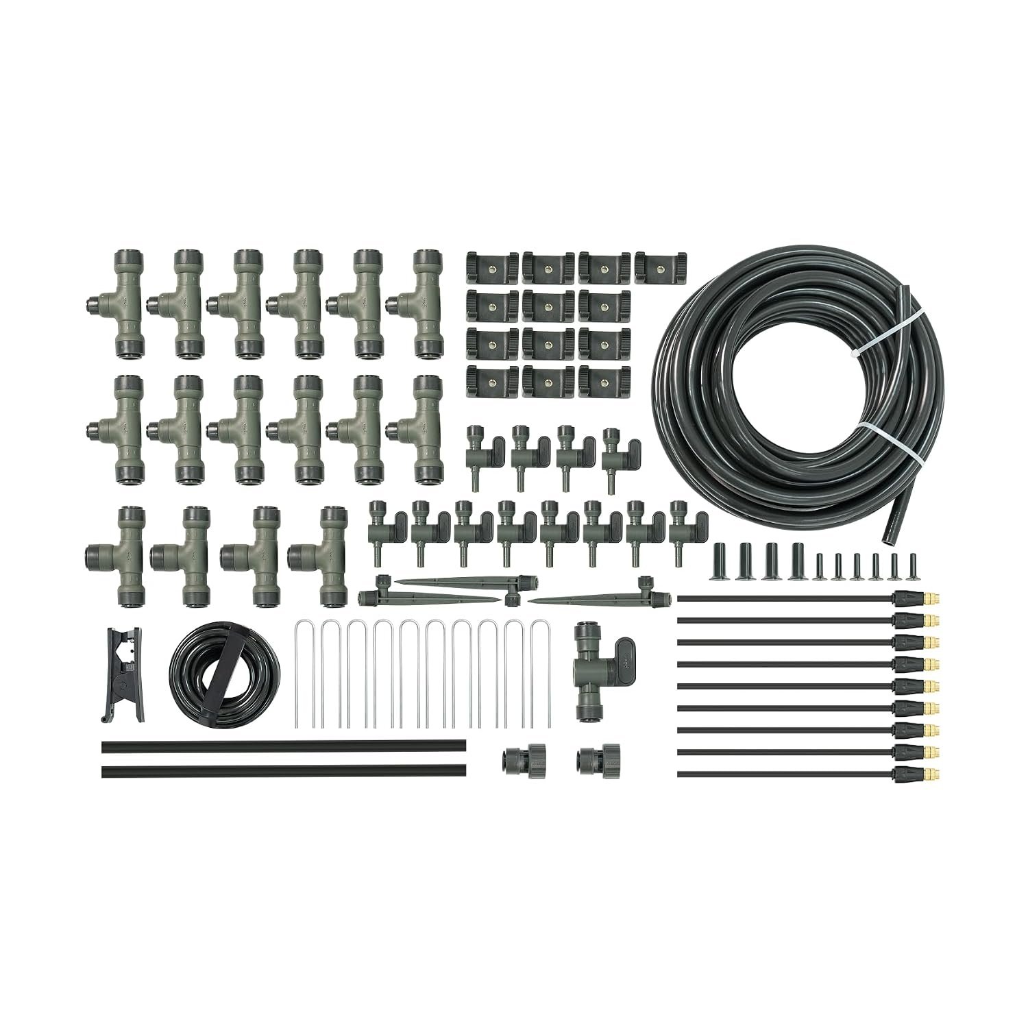 Vego Garden Irrigation Kit – Drip Irrigation System for Raised Garden Beds, Efficient Watering Solution for Vegetables, Flowers, and Plants, Easy DIY Installation (Large)
