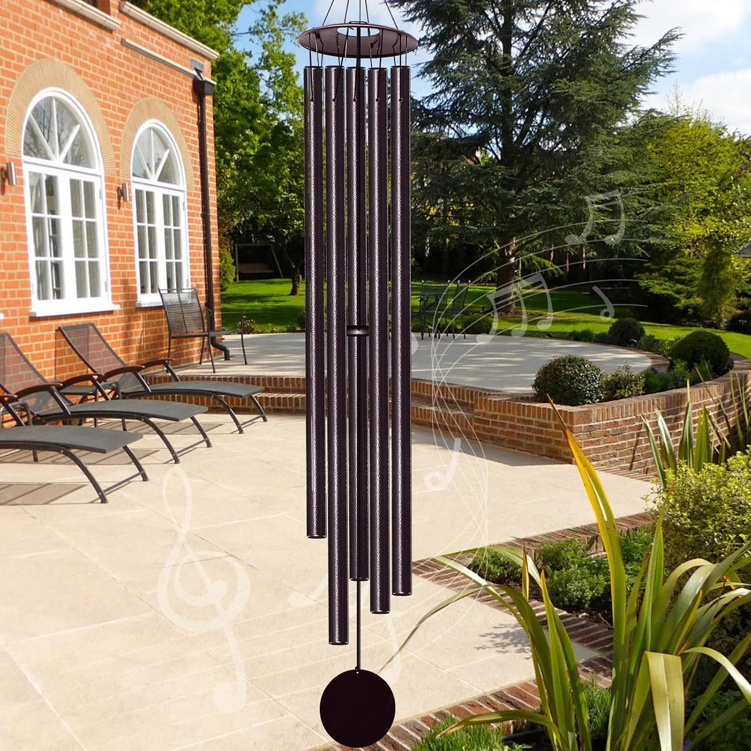 65″ Extra Large Wind Chimes for Outside, Deep Tone Bronze