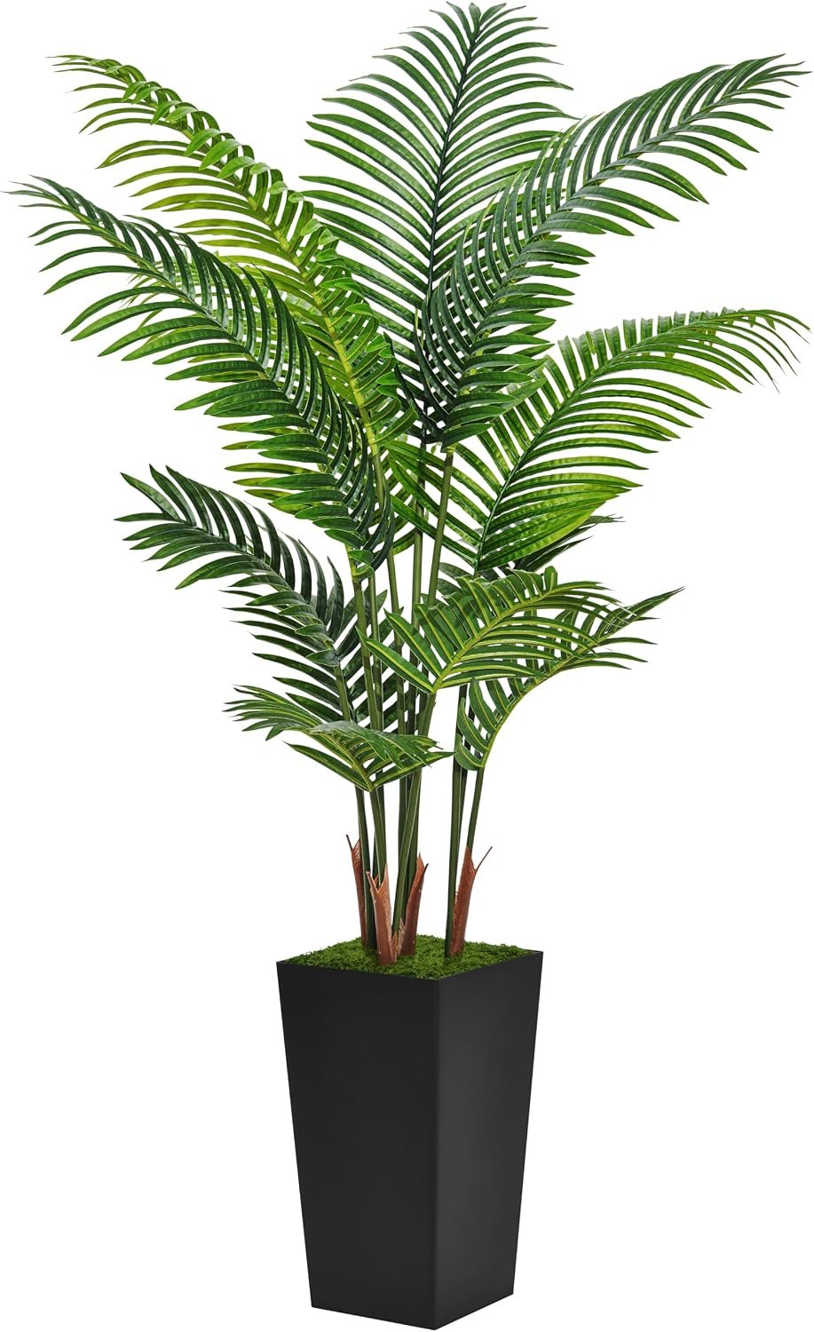 ASTIDY Artificial Plant 5FT Fake Palm Tree with Black Tall Planter