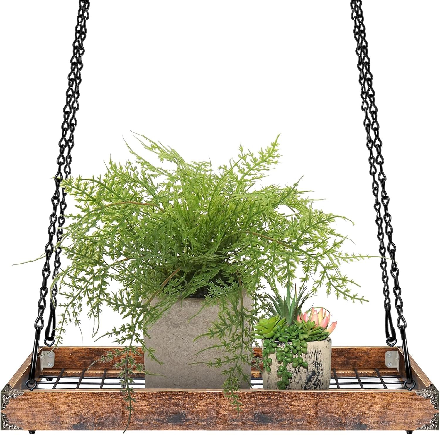 Plant Hanger Indoor Outdoor, 16″ Large Hanging Planters for Indoor Plants