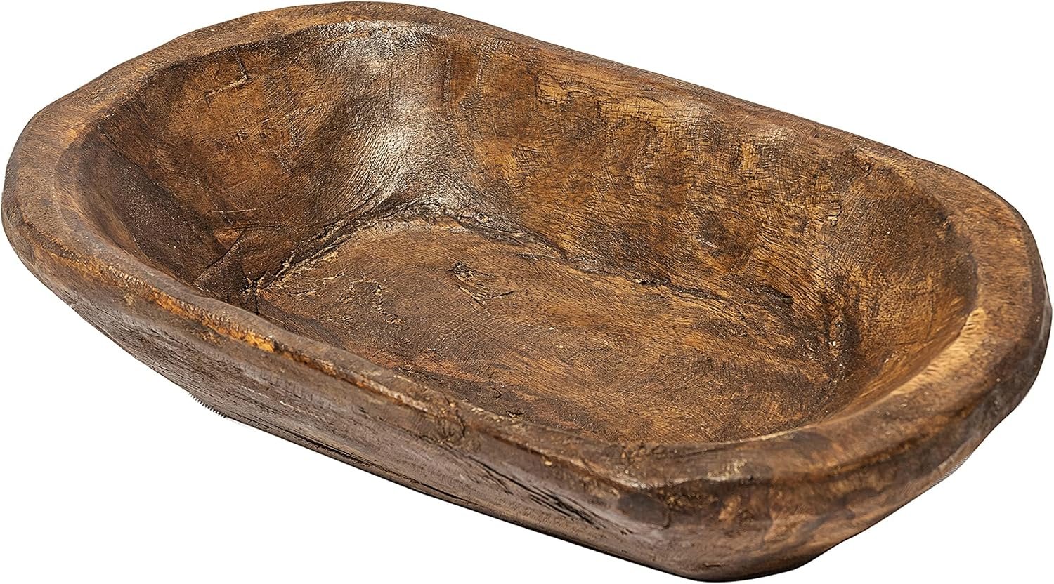 Decorative Bowl Home Decor Approx 10 Inch, Hand Crafted Spanish Oak