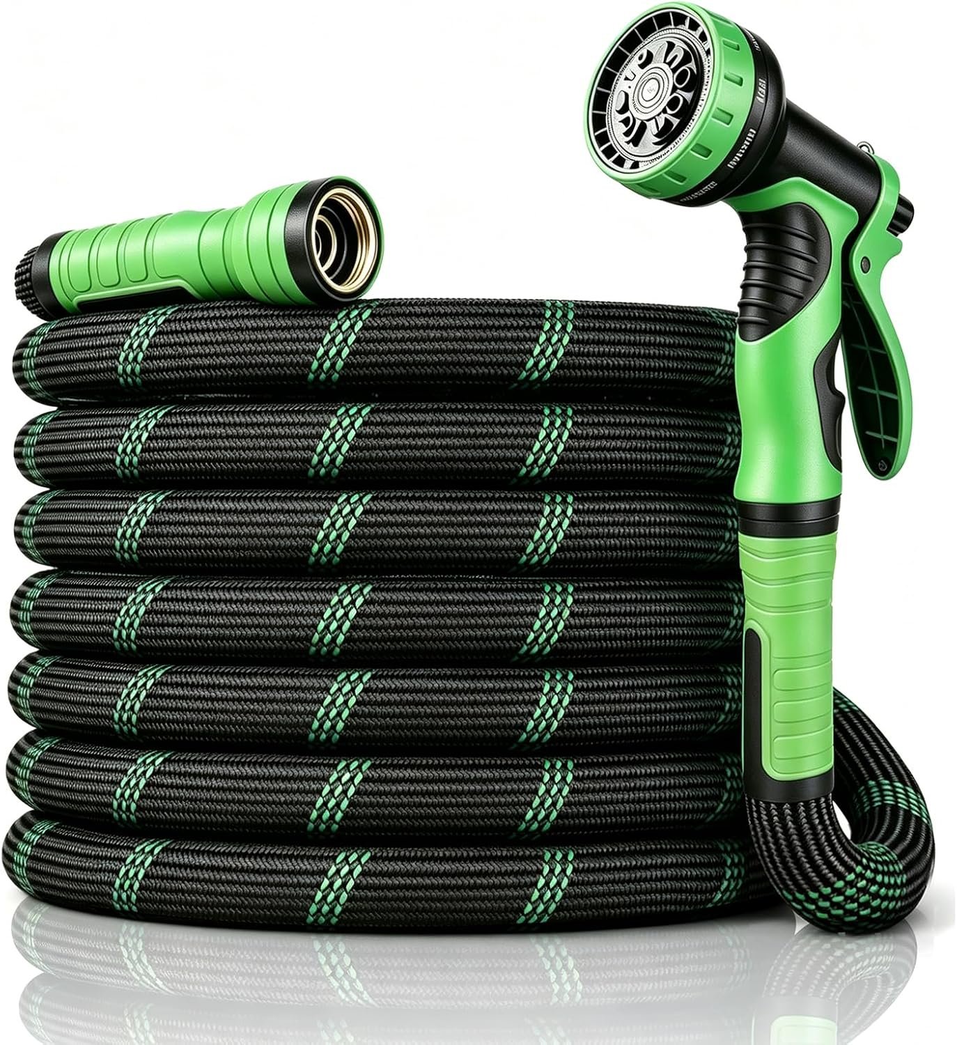 Ultra-Lightweight Garden Hose 50 ft with Spray Nozzles