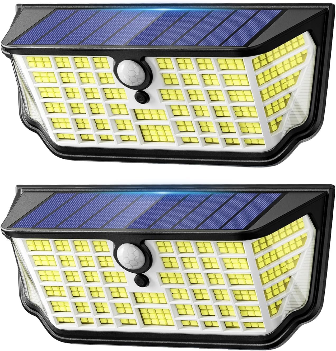 Solar Motion Sensor Lights Outdoor, 4500LM & 300° Wide Flood Lights