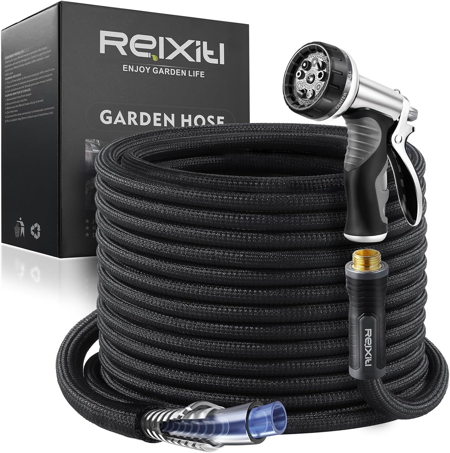 Relxitl Garden Hose, Ultra Lightweight Water Hose 50FT