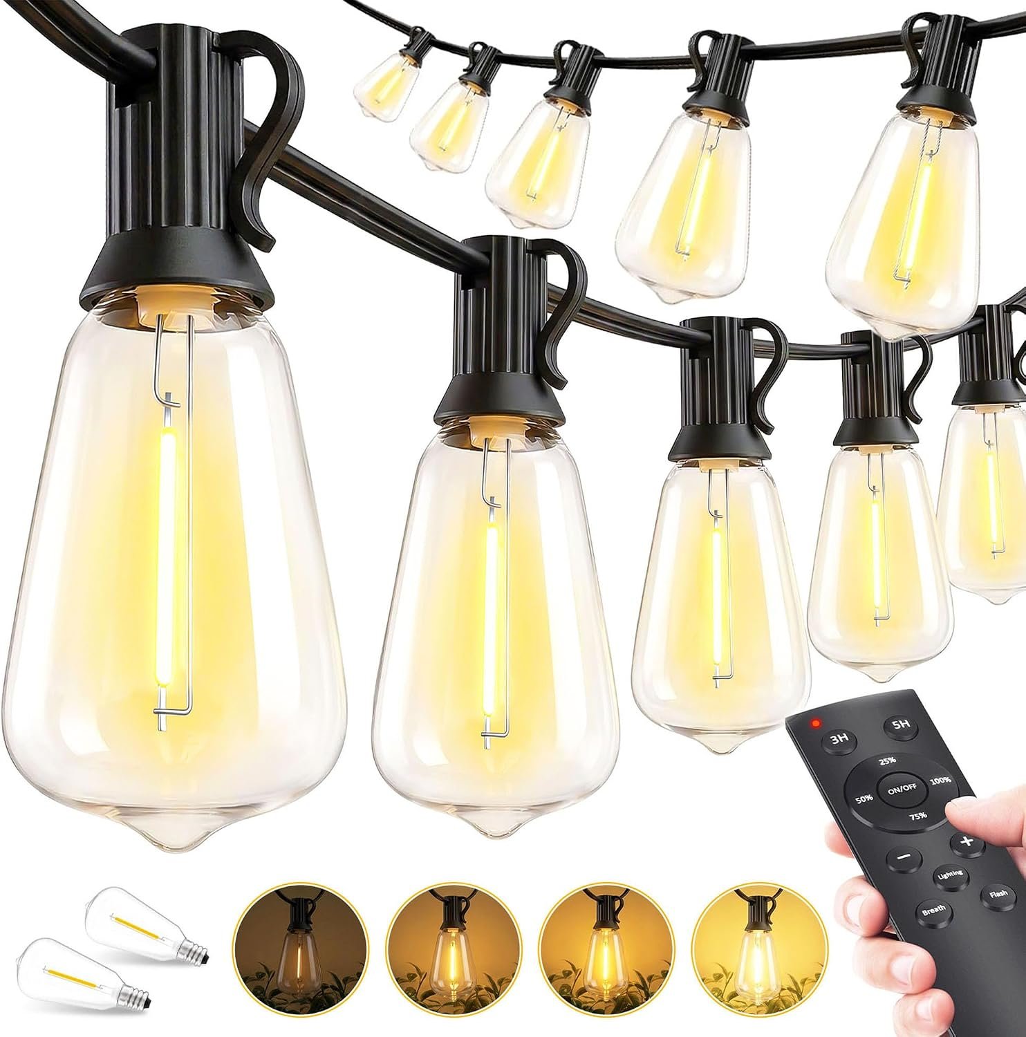 Outdoor Lights String Patio Outside – 100ft 30M LED Waterproof Light ST38