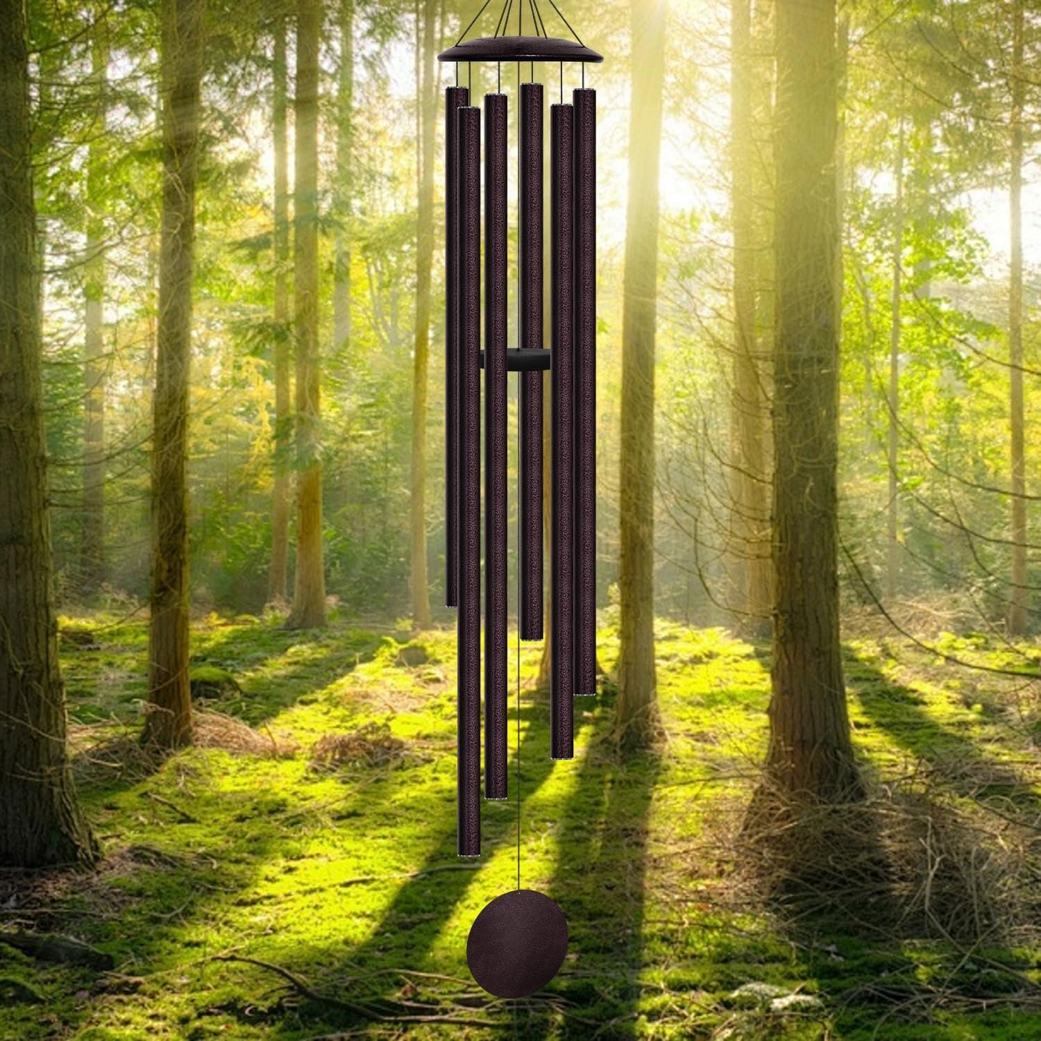 66″ Extra Large Wind Chimes for Outside, 6 Thick and Bold Aluminum Tubes