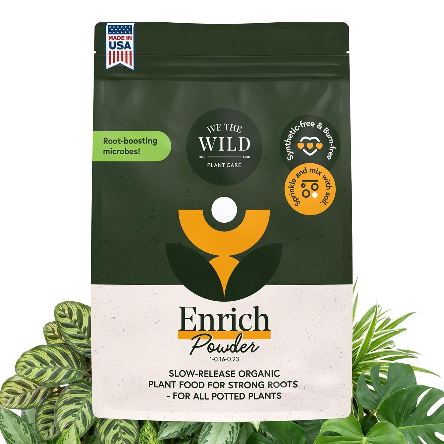 We the Wild Enrich Powder, Organic Slow Release Plant Food, 8.8 oz